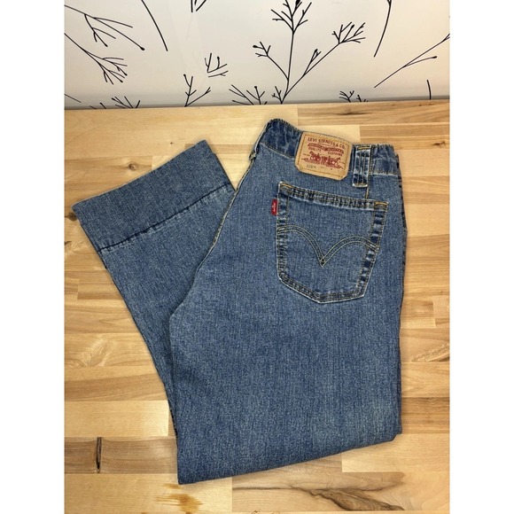 Levi's Pants - Levi's Nouveau Low Capri Stretch Blue Denim Jeans Women's Size 6